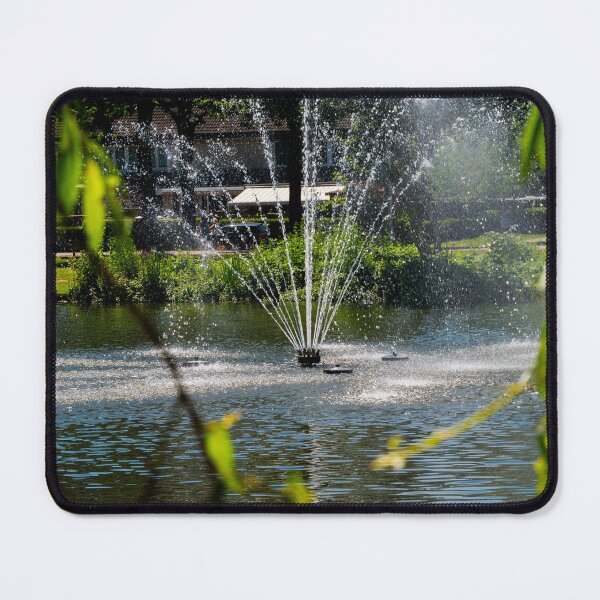 Item preview, Fountain seen from behind willow designed and sold by Araveen-Photo.