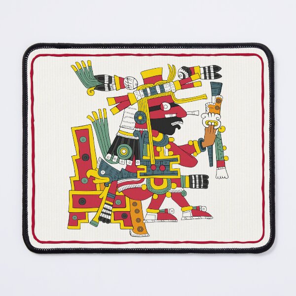 Artikel-Vorschau von Xiuhtecuhtli - aztekisches Borgia Mousepad, designt und verkauft von Aztectees.