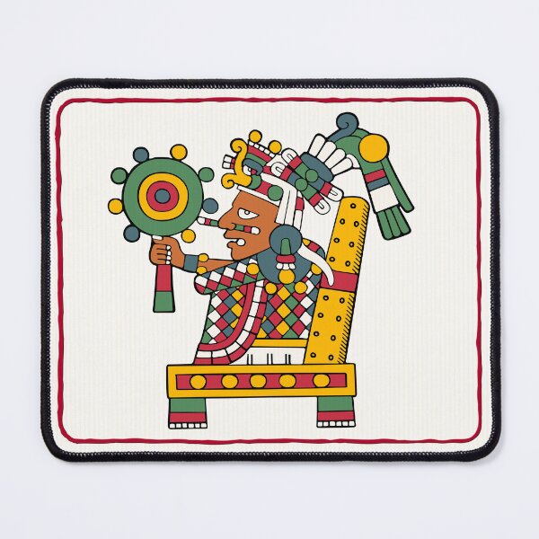 Item preview, Xochipilli - Aztec God Mouse Pad designed and sold by Aztectees.