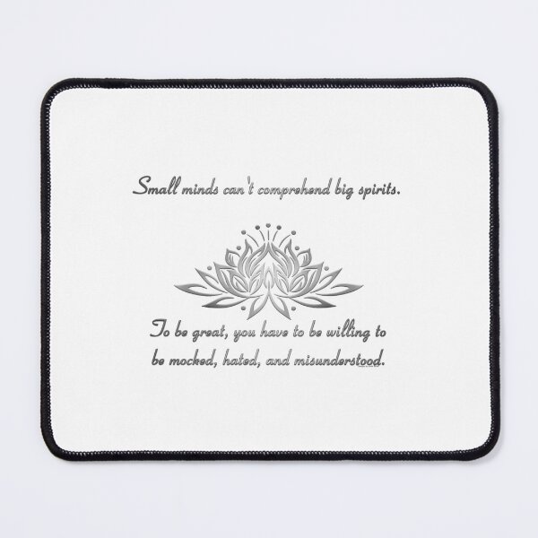 Item preview, Small Minds Quote - Silver designed and sold by JadeRyder.