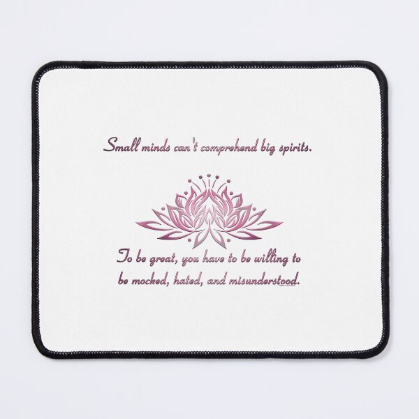 Item preview, Small Minds Quote - Pink designed and sold by JadeRyder.