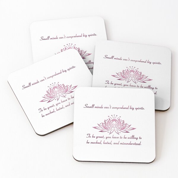 Item preview, Small Minds Quote - Pink designed and sold by JadeRyder.