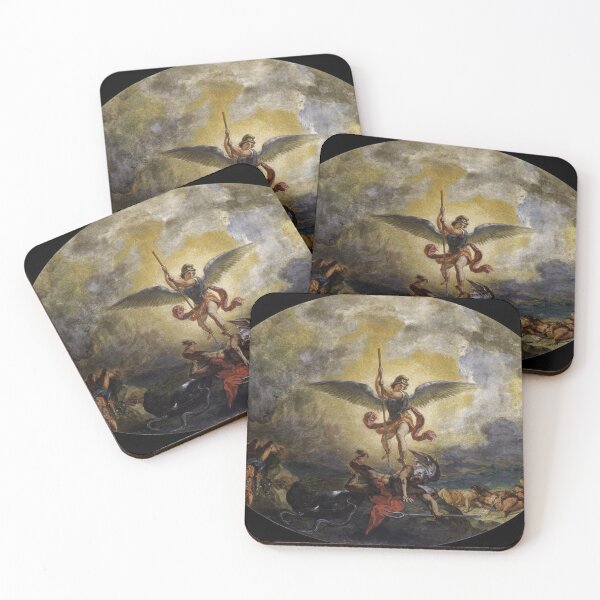 Item preview,  Saint Michael Defeats The Devil - Eugène Delacroix designed and sold by Vintage Designs +.