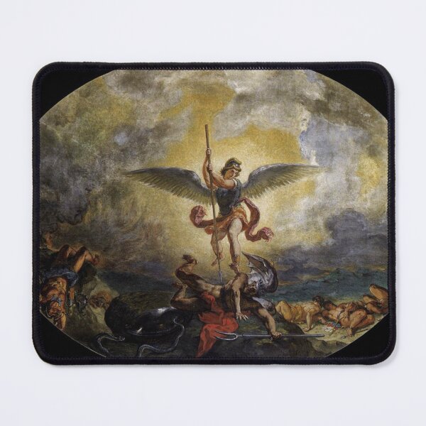 Item preview,  Saint Michael Defeats The Devil - Eugène Delacroix designed and sold by Vintage Designs +.