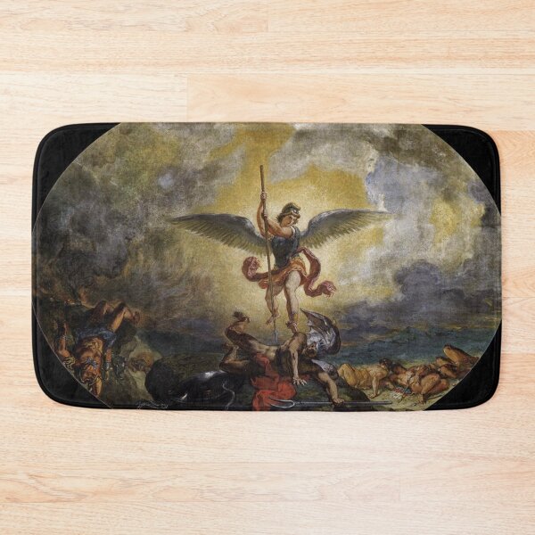 Item preview,  Saint Michael Defeats The Devil - Eugène Delacroix designed and sold by Vintage Designs +.