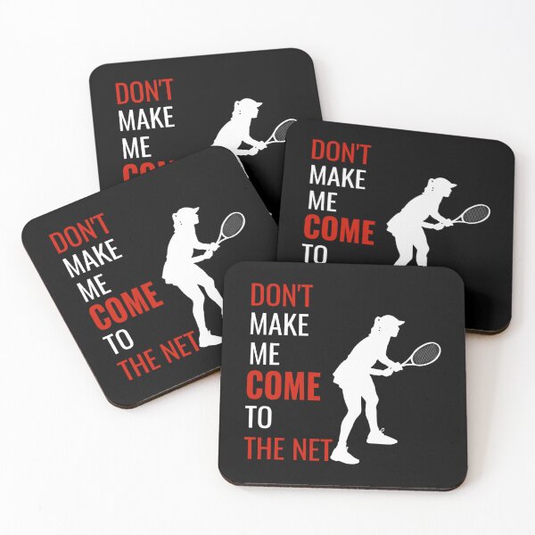 Item preview, Don't Make Me Come To The Net Tennis Gift Tennis Player Tennis Racket Sticker designed and sold by amberk1cira.