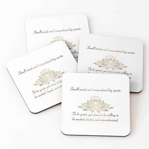 Item preview, Small Minds Quote - Gold designed and sold by JadeRyder.