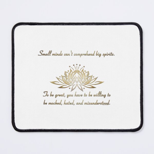 Item preview, Small Minds Quote - Gold designed and sold by JadeRyder.