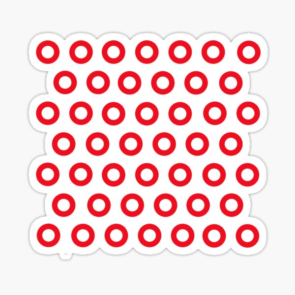 Jon Fishman - Phish Drummer Red Circle Print Sticker