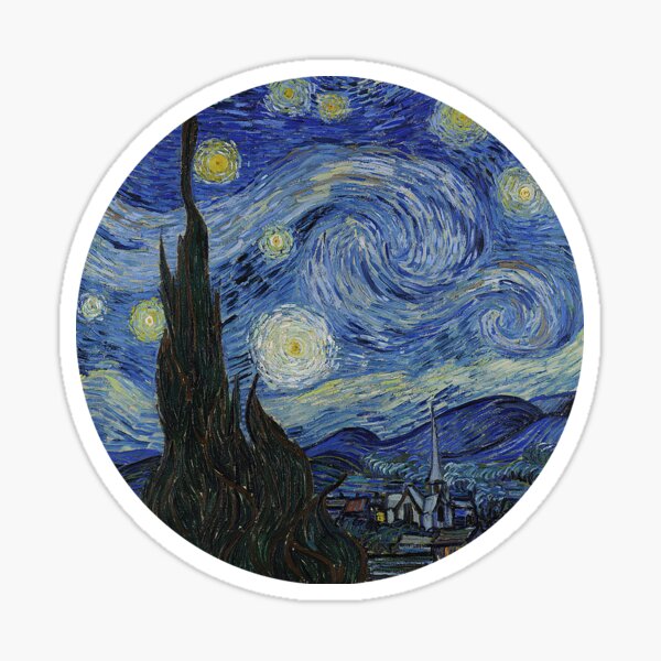 starry night sticker