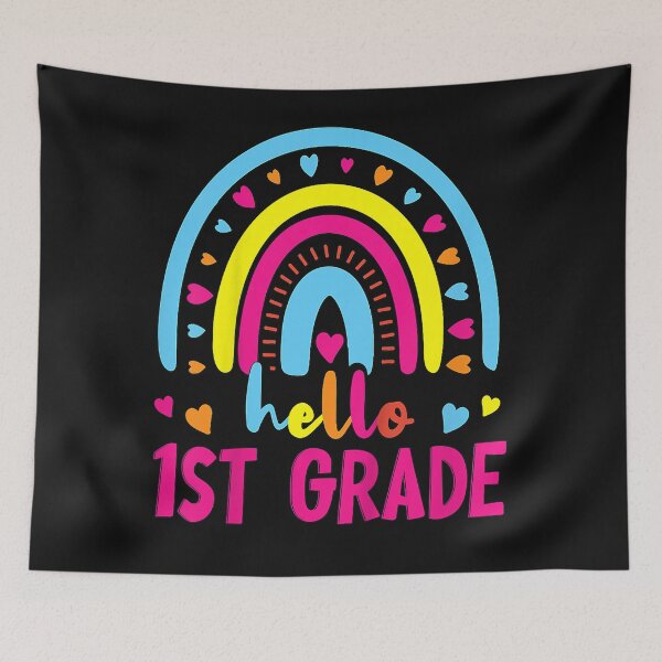 Item preview, Kids First Day Of School Girls Back To School Hello First Grade designed and sold by ArthurClaessens.