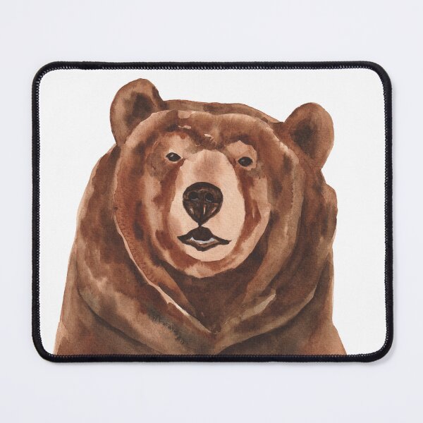 Item preview, Grizzly bear portrait designed and sold by Kaoryn Chan.