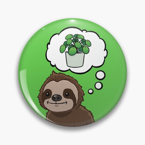Item preview, Sloth thinking about a Chinese Money Plant designed and sold by jonmlam.