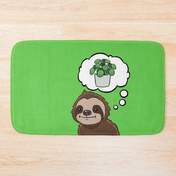Item preview, Sloth thinking about a Chinese Money Plant designed and sold by jonmlam.