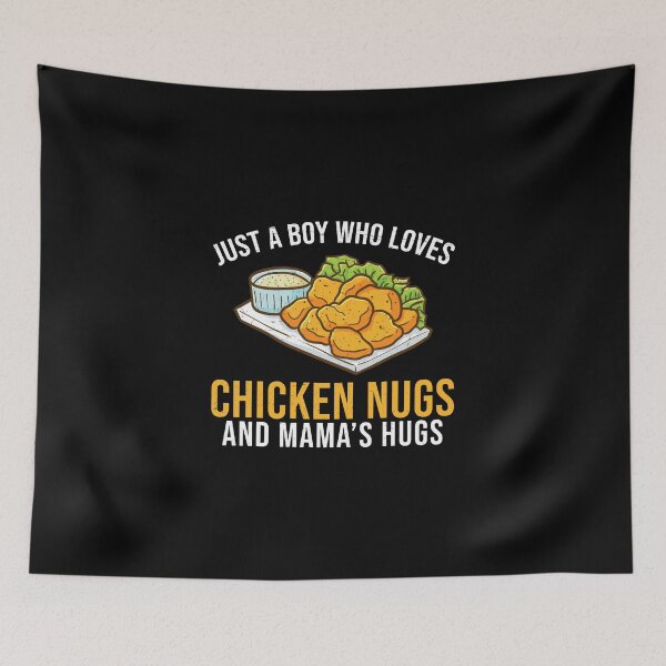 Item preview, Just A Boy Who Loves Chickens Funny Nug Life Fast Food Lover designed and sold by StrongShirts.