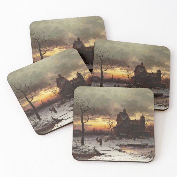 Item preview,  A Winter Twilight in the Rhine Valley - Ernesto Strigelly designed and sold by Vintage Designs +.