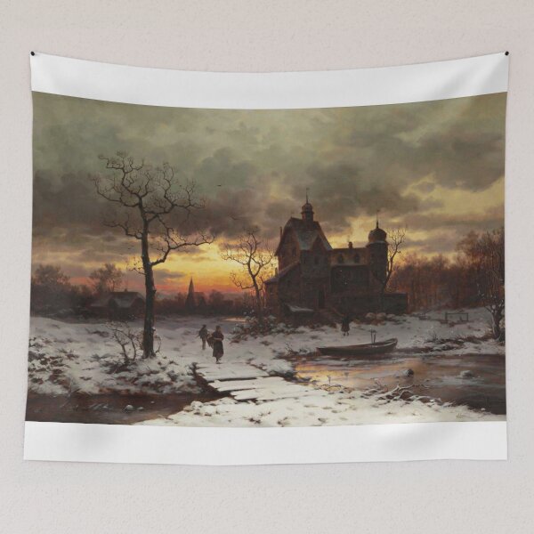 Item preview,  A Winter Twilight in the Rhine Valley - Ernesto Strigelly designed and sold by Vintage Designs +.