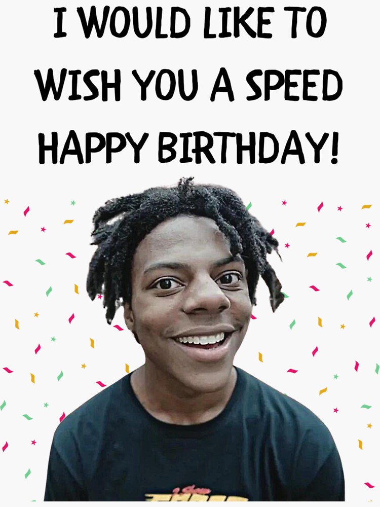 i show speed birthday gift card 