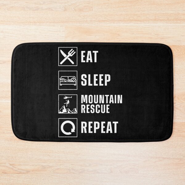 Item preview, Eat Sleep Mountain Rescue Repeat Search Team Rescue designed and sold by StrongShirts.