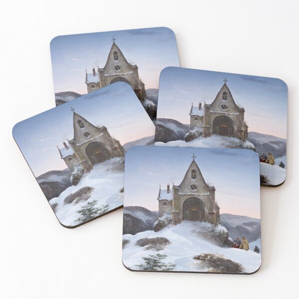 Item preview,  Oehme Chapel on a mountain in winter - Ernst Ferdinand designed and sold by Vintage Designs +.