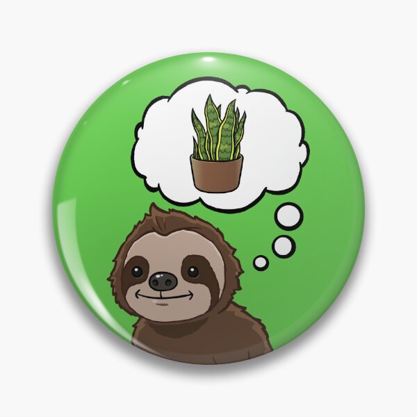 Item preview, Sloth thinking about a Snake Plant designed and sold by jonmlam.