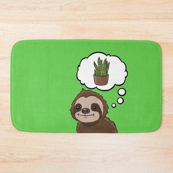 Item preview, Sloth thinking about a Snake Plant designed and sold by jonmlam.