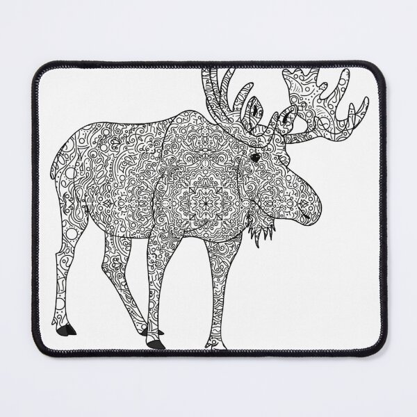 Item preview, Zentangle Moose designed and sold by Leah Haas.