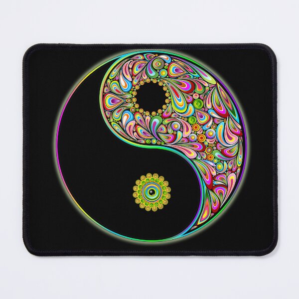 Item preview, Yin Yang Symbol Psychedelic Art Design designed and sold by BluedarkArt.