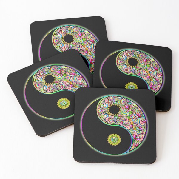 Item preview, Yin Yang Symbol Psychedelic Art Design designed and sold by BluedarkArt.