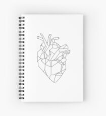 Geometric Heart Spiral Notebook
