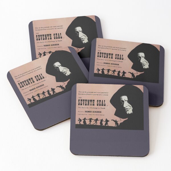 Item preview, Passion Director Movie Addiction The Seventh Seal Ingmar Bergman Retro Wave designed and sold by AlejandraDaNort.