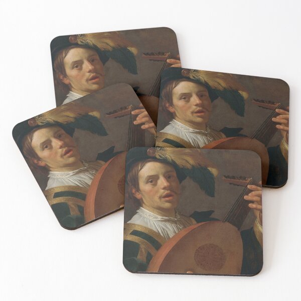 Item preview, Lute Player (17th century) - Gerard van Honthorst designed and sold by SALON DES ARTS.