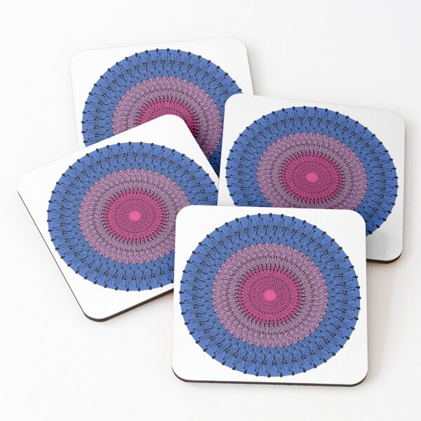 Item preview, Patrón de simetría circular - Bi Pride designed and sold by Disparate Thoughts.