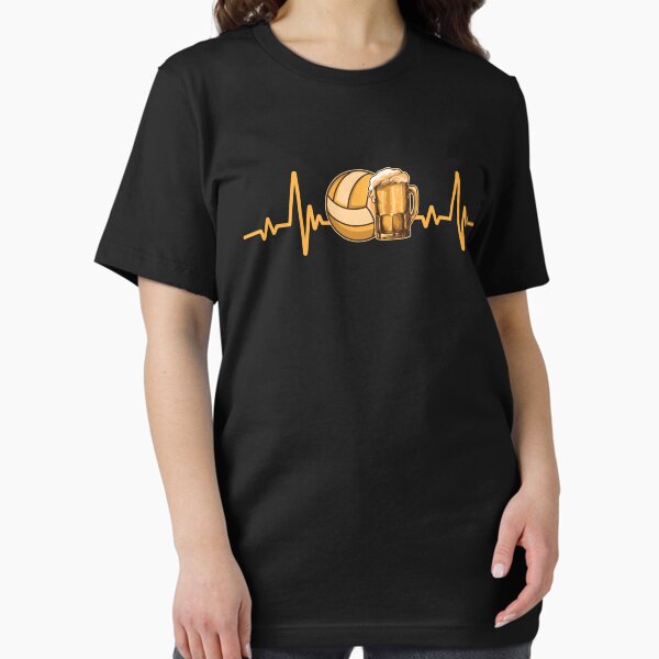 Item preview, Volleyball and Beer Heartbeat Team Beer Funny Beach Volleyball Gift designed and sold by grinta2021.