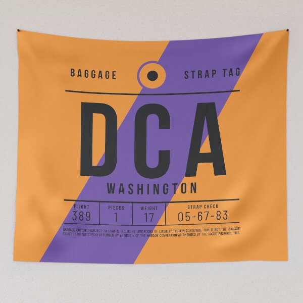 Item preview, Luggage Tag E - DCA Washington USA designed and sold by VoodooCircus.
