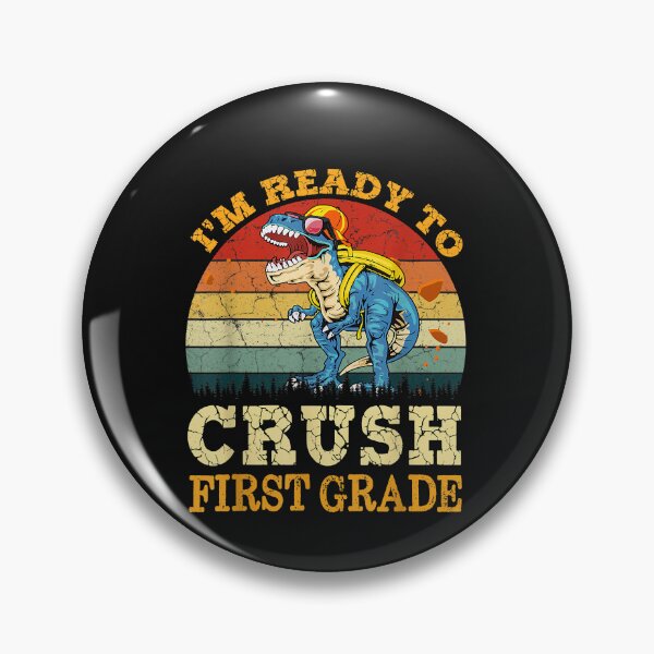 Artikelvorschau, Ready To Crush Second First Grade Dinosaur Back To School entworfen und verkauft von ArthurClaessens.