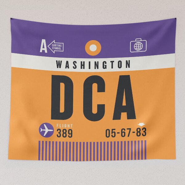 Item preview, Luggage Tag A - DCA Washington USA designed and sold by VoodooCircus.
