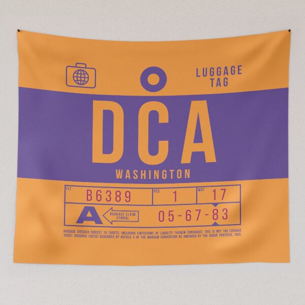 Item preview, Luggage Tag B - DCA Washington USA designed and sold by VoodooCircus.