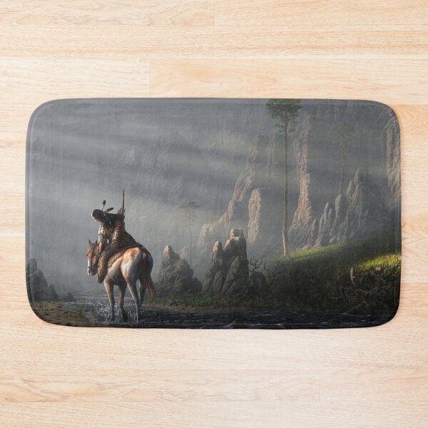 Item preview, Native American Man on Horse Painting designed and sold by ArdorOne.