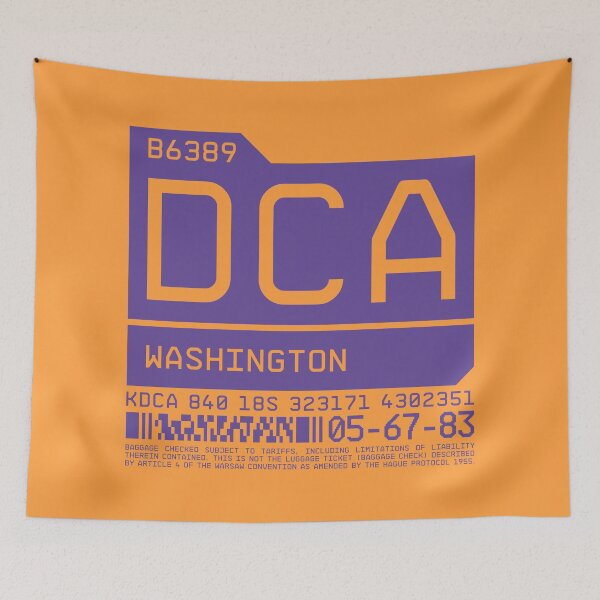 Item preview, Luggage Tag C - DCA Washington USA designed and sold by VoodooCircus.