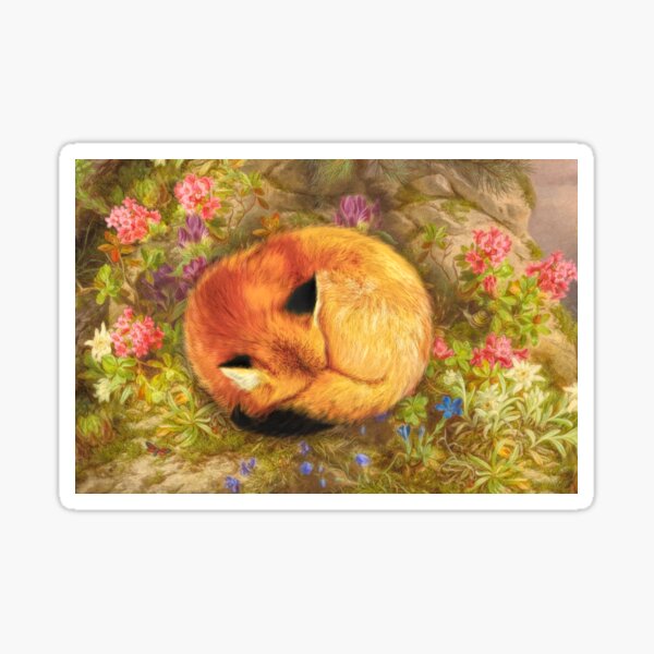 The Cozy Fox Sticker
