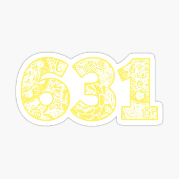 631 - yellow Sticker