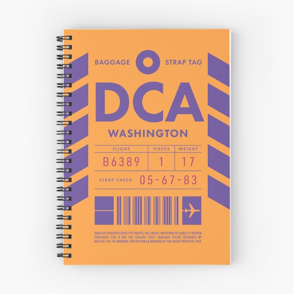 Artikelvorschau, Luggage Tag D - DCA Washington USA entworfen und verkauft von VoodooCircus.