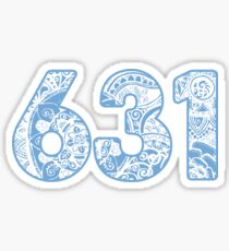 631 - blue Sticker