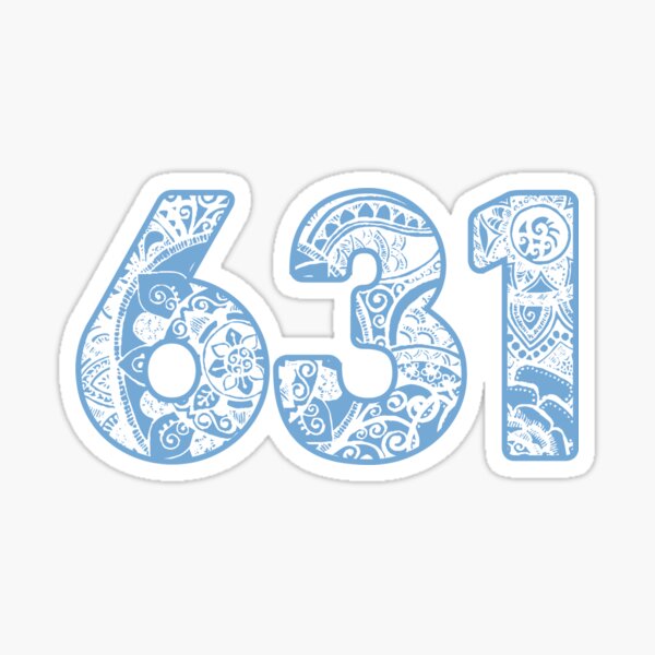 631 - blue Sticker