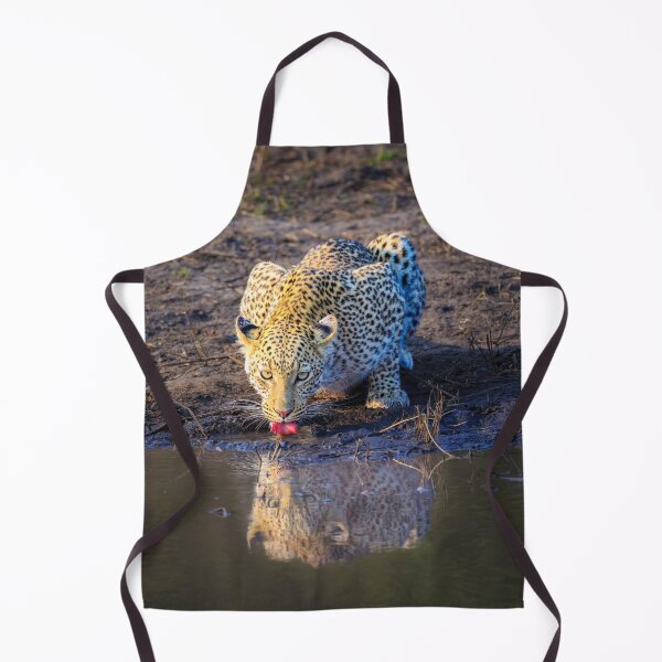 Item preview, Leopard (Panthera pardus) drinking designed and sold by Graham Prentice.
