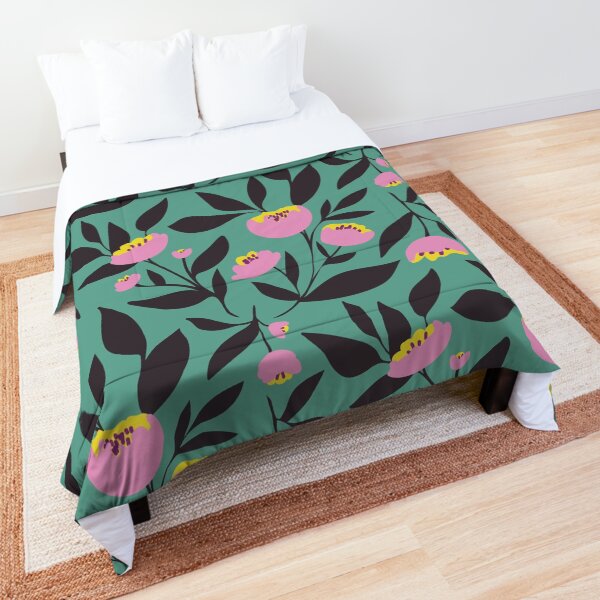 Beautiful pastel pink peony Comforter