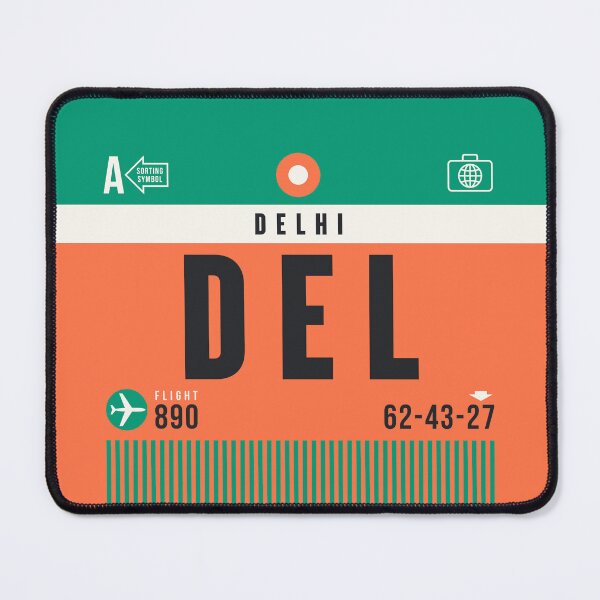 Item preview, Luggage Tag A - DEL Delhi India designed and sold by VoodooCircus.