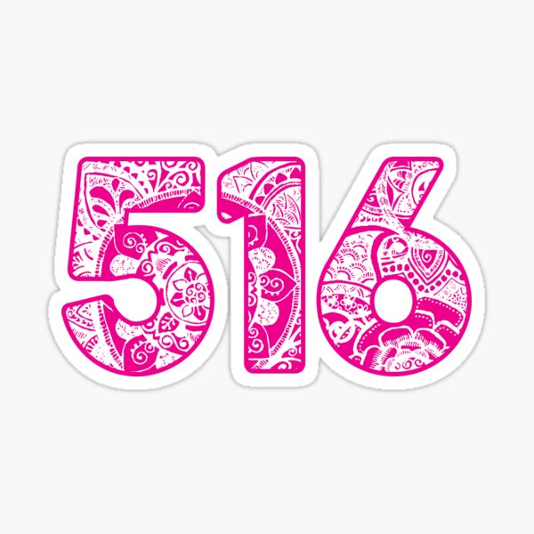 516 - pink Sticker
