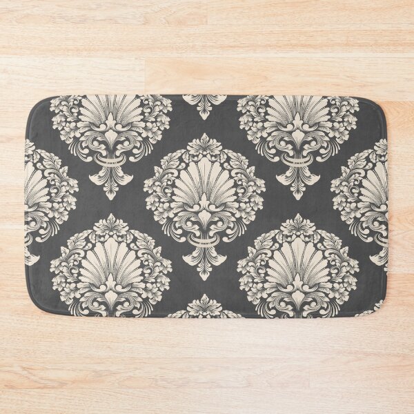 Item preview, Gray and white flower vintage pattern designed and sold by Fus-art94.
